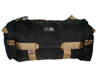Black and Coyote Tan 60L Burner Bag Duffel